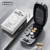Multifunctional Pill Splitter with Storage Compartment 1/2 1/3 1/4 Precise Pill Cutting Portable Medicine Organizer
