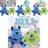 Adorable Monsters University Mike Wazowski Sulley Plush Keychain With Soft Short Plush Material