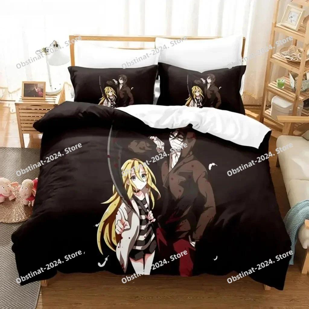 Anime Angels of Death Bedding Set Boys Girls Twin Queen Size Duvet Cover Pillowcase Bed Kids Adult Fashion Home Textileextile