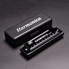 Metal Diatonic Harmonica Key of C Musical Instrument Portable 10 Hole Harmonica  Children