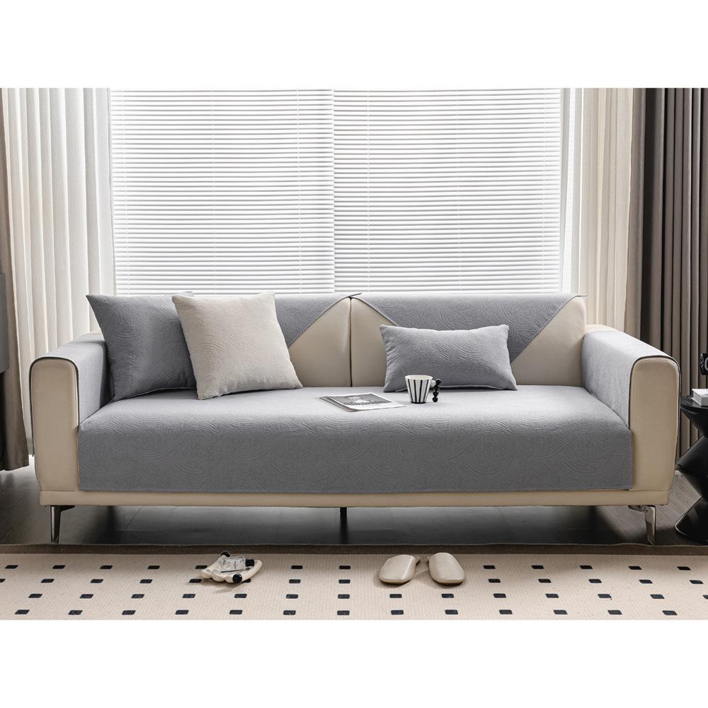 Chenier Sofa Cushion, All-Season Non-Slip Cloth Cover Cloth Leather Sofa Cover New Seat Cushion, Backrest Armrest