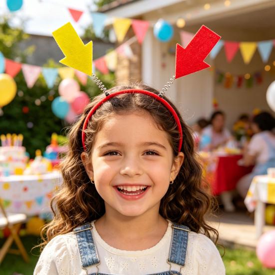 Kids Headband Non-Slip Base Stable Fit Spring Design Mark Flower Hand Decor Hair Hoop
