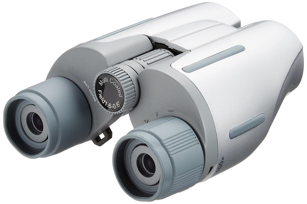 KENKO V-TEX 18-100x28 Porro Prism Binoculars, 18x-100x Magnification, 28mm Diameter, Silver, VT-8100