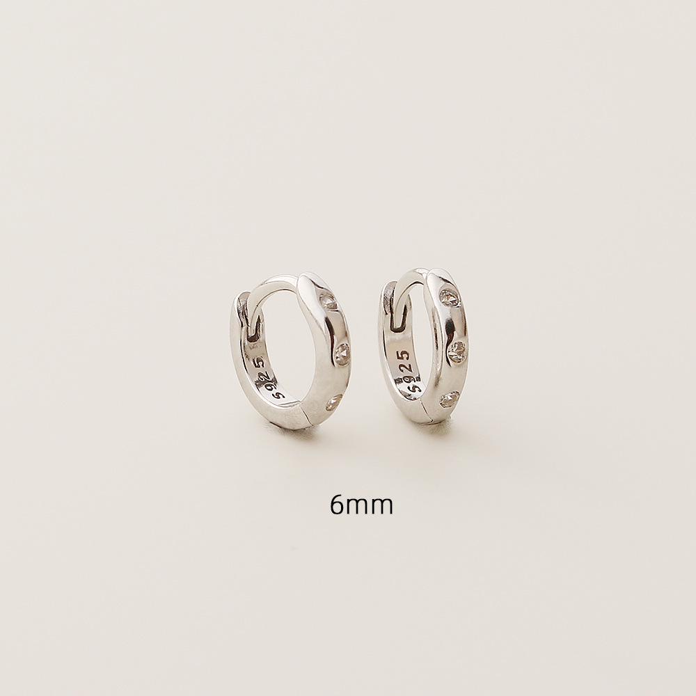 S925 Sterling Silver Multi-Size Diamond Paved Ear Cuff Earrings for Women – Stackable & Exquisite 925 Sterling Silver