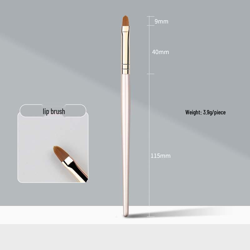 

Five-Piece Wooden Handle Eye Detail Brush Set: Precision Eyeshadow, Eyeliner, Under-Eye Brushes