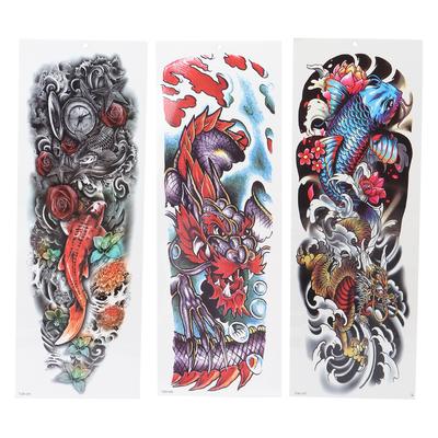 Waterproof Full Arm Tattoo Sticker Unisex Exquisite Pattern Temporary Tattoo Sticker