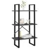 VidaXL Storage Shelf Grey 60x30x105 Cm Chipboard