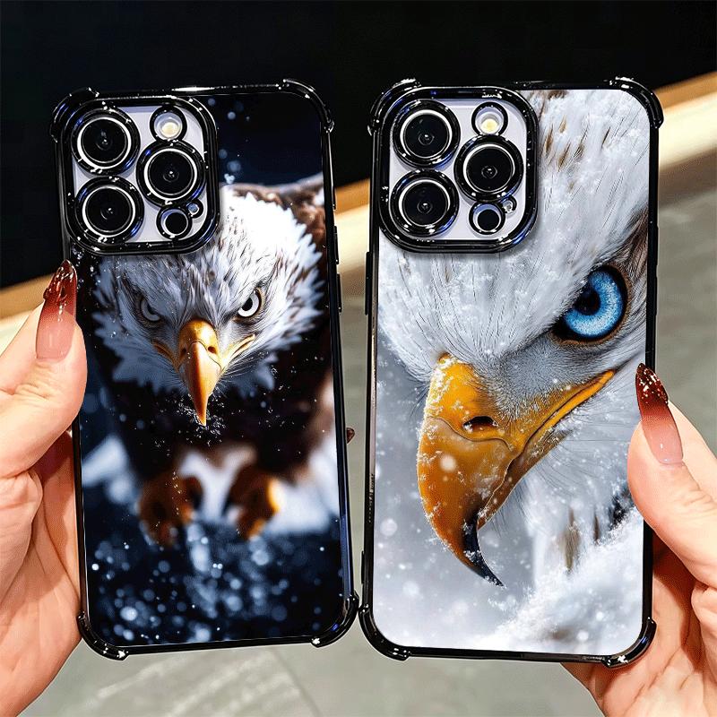 Bald Eagle Cool Plating Phone Case For Xiaomi Poco X5 X6 X7 X8 Pro Max F8 Ultra F7 M8 M7 M5S Redmi 15C 15 14C 13C 13 X3 12C F6