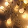 Outdoor String Lights LED Round Ball Shape Colorful String Light Ornament for Outdoor Camping Party