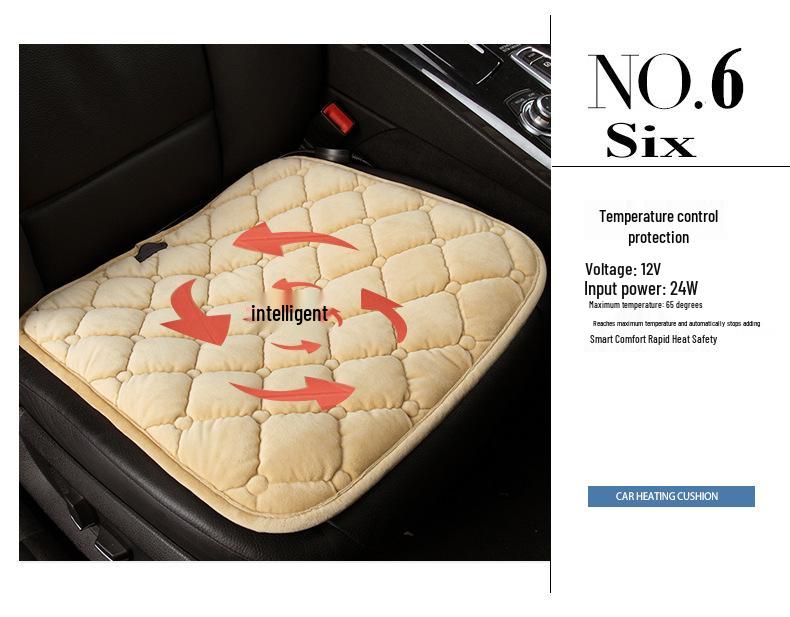 Universal 12V Electric Heated Car Seat Cushion for Winter