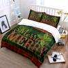 Plaid Merry Christmas Design Bedding Duvet Cover Set Duvet Cover Pillowcases  (1*Duvet Cover 2*Pillowcases, without duvet insert)