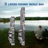 120cm 150cm 3 Schichten Angeltasche Tragbar Faltbar Angelrute Rolle Tasche Angelzubehör Tragetasche Koffer Reise Aufbewahrungstasche