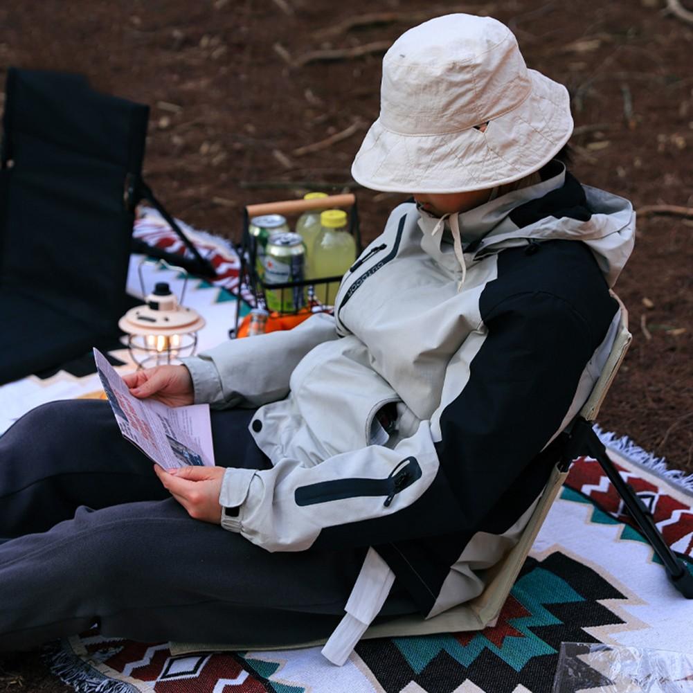 42 * 39 * 37 cm Rückenlehnenkissen, klappbarer Rückenstuhl, atmungsaktives Material, Metall