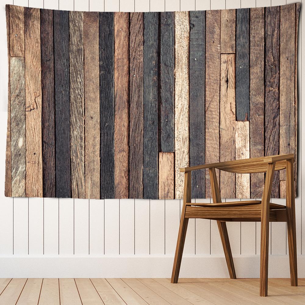 Holz Muster Wandteppich Hängen Retro Kunst Böhmischen Psychedelic Hexerei Mysterious Hause Schlafsaal Dekor