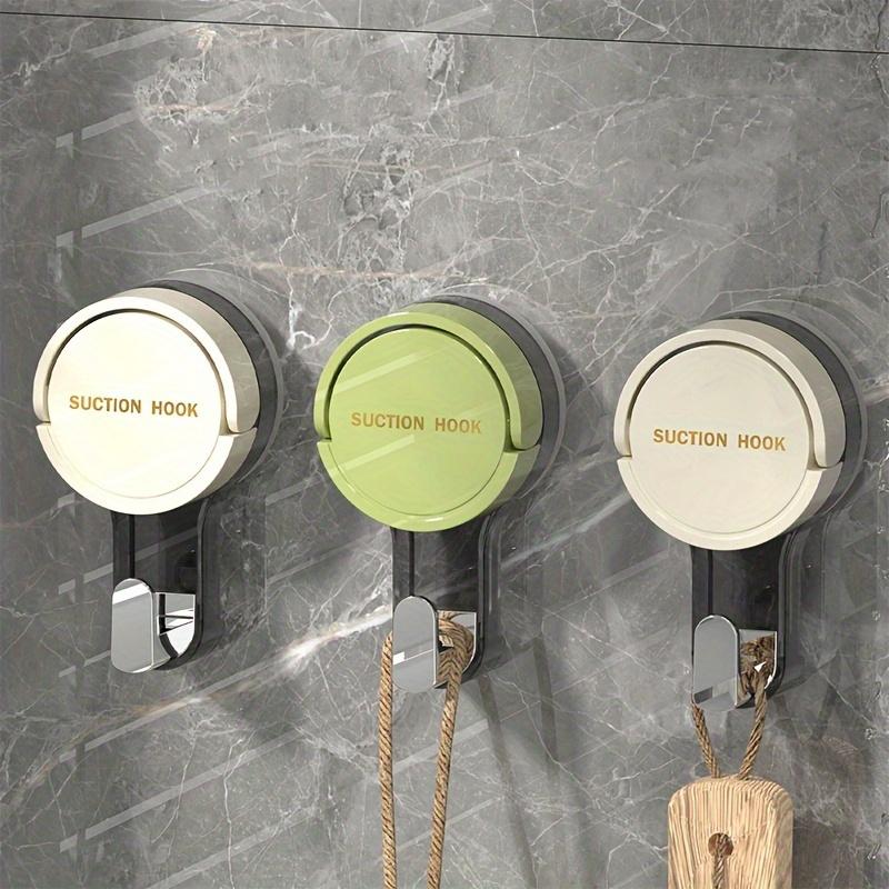 4pcs Powerful Vacuum Drilling-Free and Self-Adhesive Towel Racks with Suction Cup Hooks, Utility Hooks