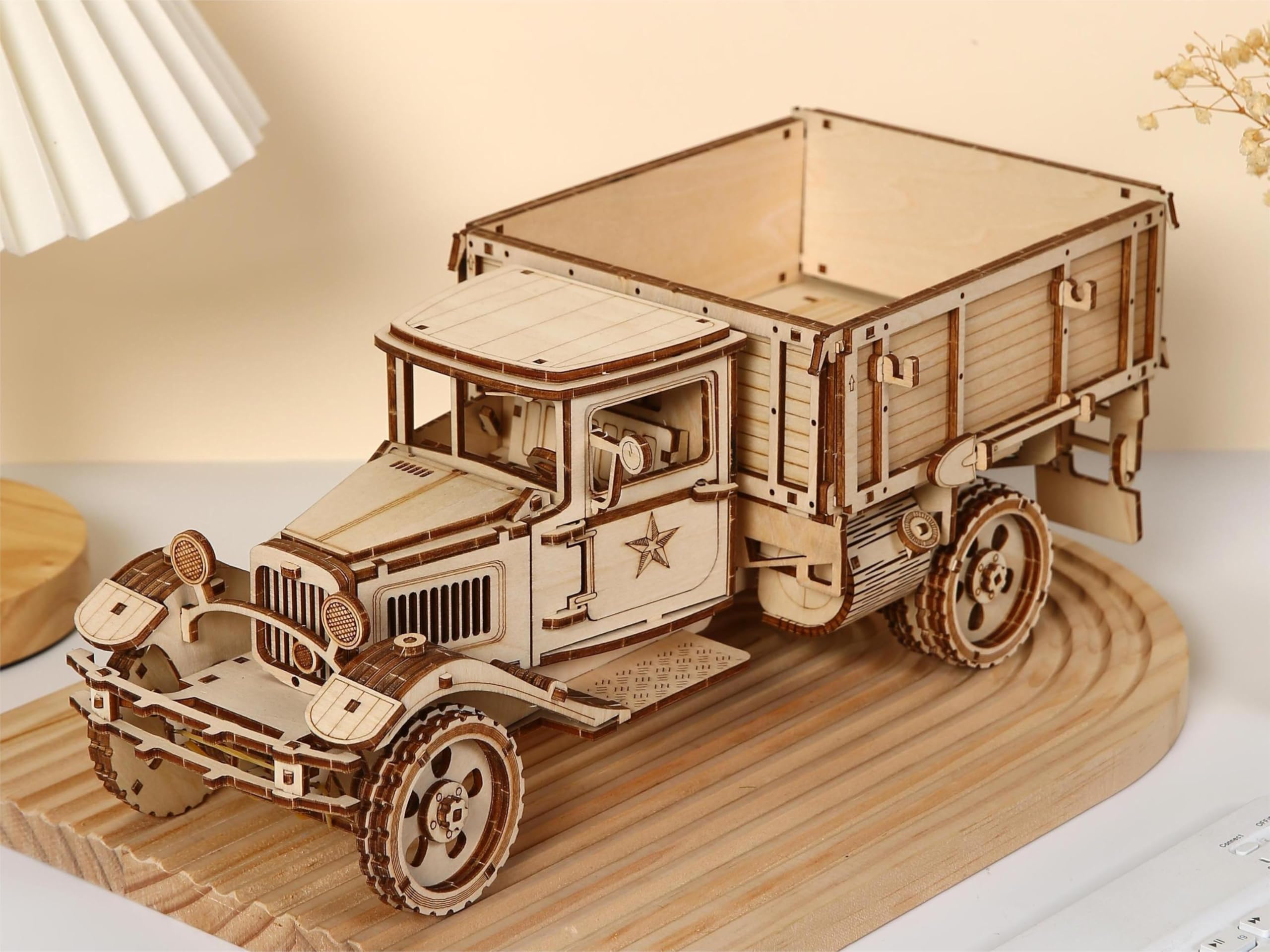 

Hallisun 3D Деревянный Грузовик Машина Дерево DIY Сборка Механический Грузовик Сборка Миниатюрная Деревянная Машина Подарок на День Рождения для Женщин и Всех Возрастов 246 Деталей Пазл, 3D