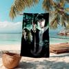 proof beach towel with Harry Potter pattern - soft,absorbent,quick-drying,machine washable - perfect for swimming,camping,bathing