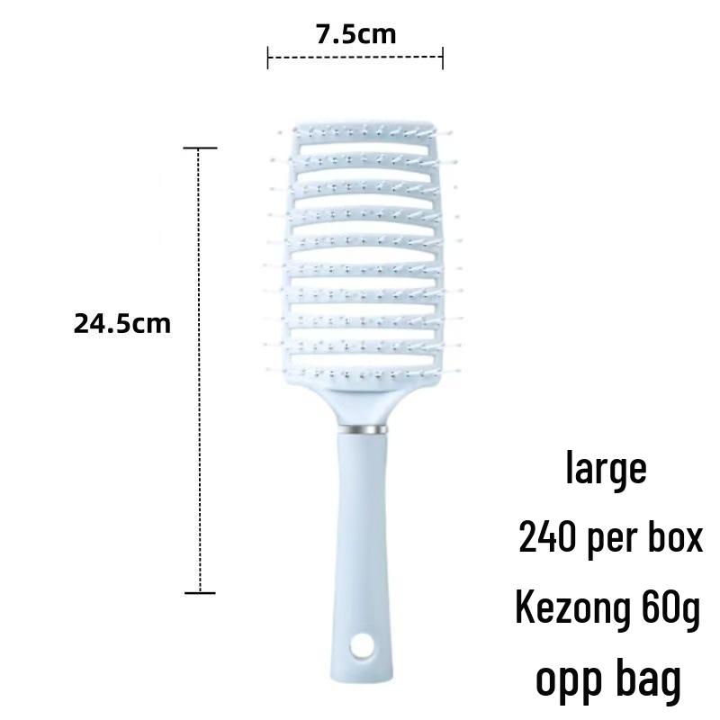 Large Curved Anti-static Backcombing Air Cushion Massage Comb