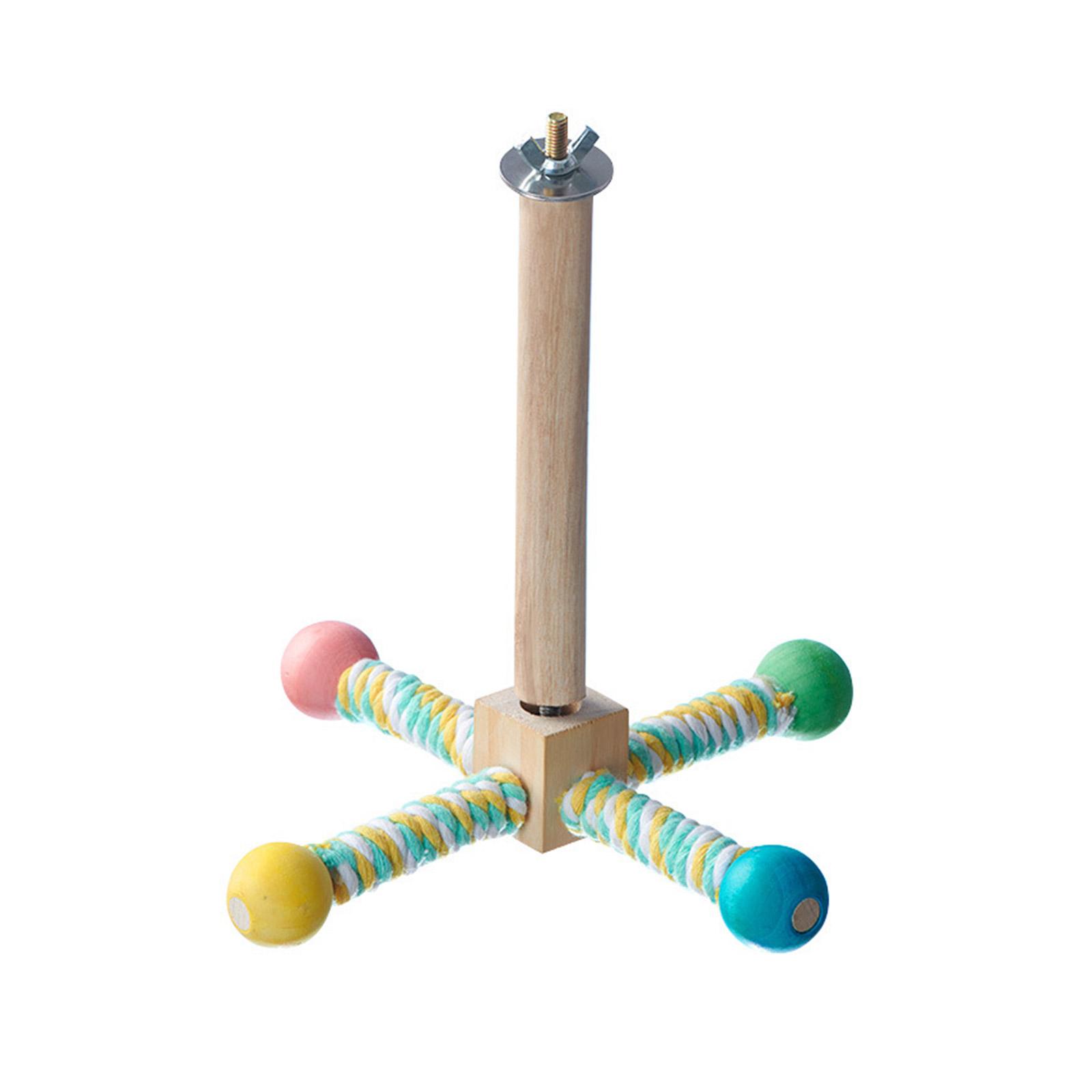 

Parakeets Perch Stand Birdcage Rotating Pinwheel Toy Bird Climbing Entertainment Toy Bird Active Training Exercise Toy