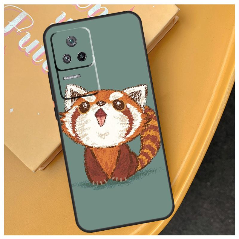 Red Panda Cute Animal Case For Xiaomi 14T 13T Pro 11T 12T 13 14 15 Ultra POCO X6 Pro X3 X5 F5 F6 M6 X7 Pro Cover