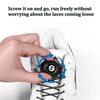 ABBP-No-Tie Thick Rope Design, 2 Pair Automatic Shoelaces Featuring Rotating Buckles For Sneaker Laces