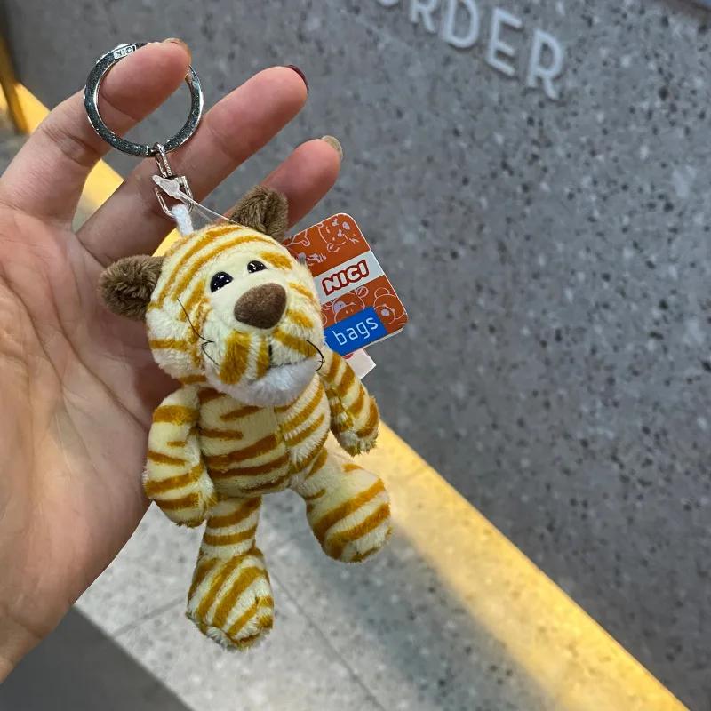 New Cartoon Kawaii Animal World Plush Toy Keychain Pendant Creative Ins Small Fresh Cute Small Animal Plush Backpack Pendant