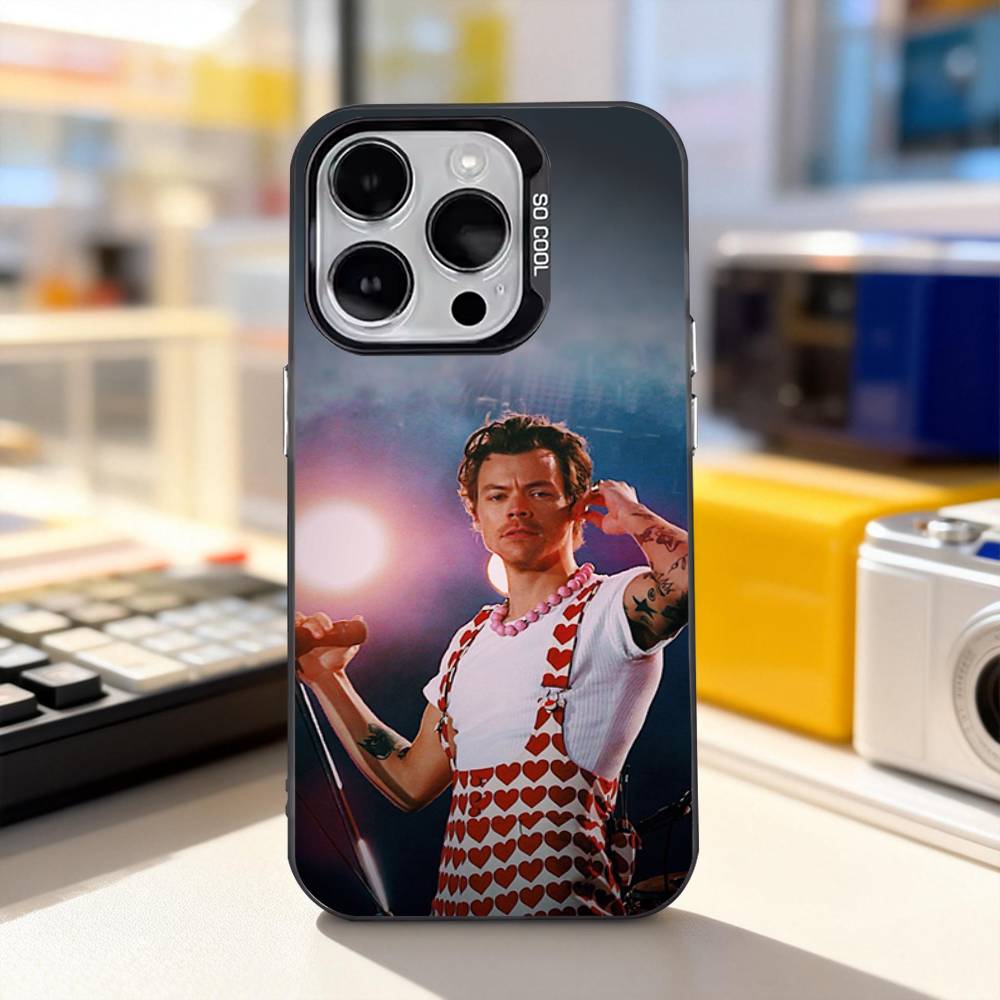 H-HaRRy-Music Styles Phone Case For iPhone 11,12,13,14,15,16,17,Pro,Max,Plus,E,Air,Mini IMD Matte Black