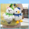 Scarf Fox Cute Seagull Cartoon Animal Plush Doll Pendant For Bag Decoration