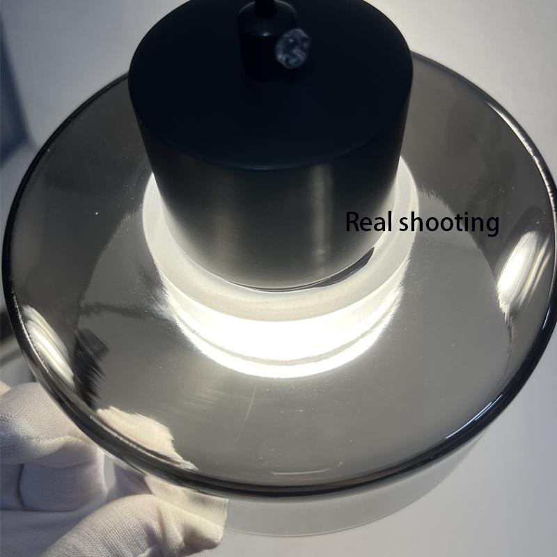 Italian copper simple small chandelier bedroom bedside suspended lamp Nordic designer creative glass dining bar hanging  pendent