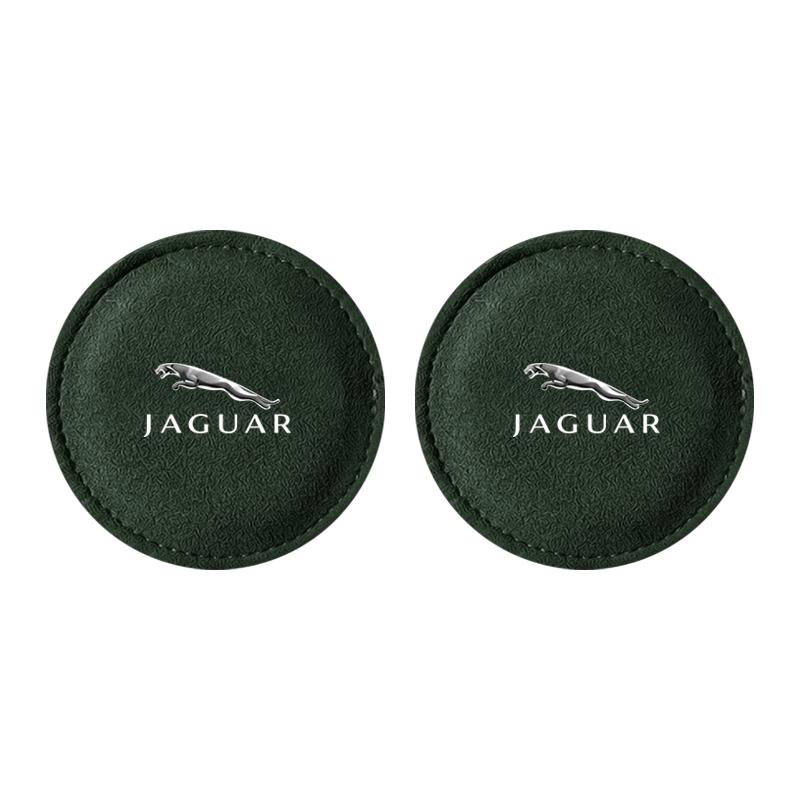 New Car Cup Holder Pad PU Leather Slot Non-slip Coaster Mat For Jaguar XF XE XJ XJ8 X351 F Pace X Type F Type Necklace Tijera Ropa Llavero