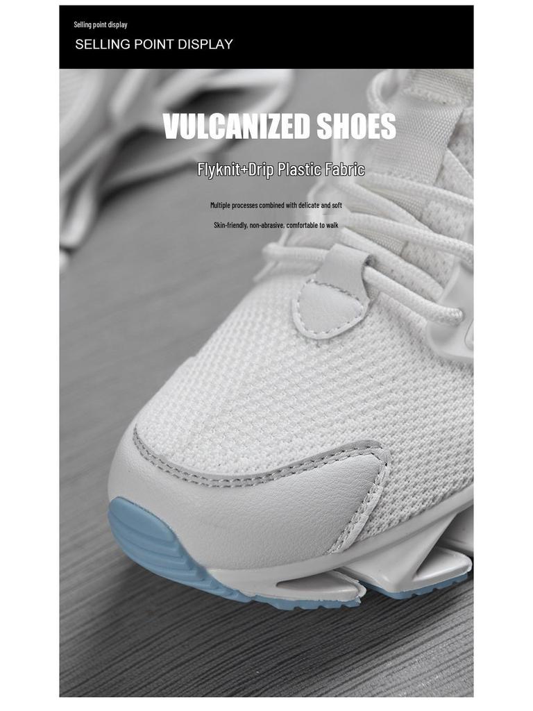 Men's Spring/Summer Blade Sole Sneakers - Trendy, High-Quality, Shock-Absorbing, Mesh Casual Running Shoes