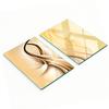Glass Kitchen Cutting Boards with Abstract Wave Graphics 2x40x52 Cm