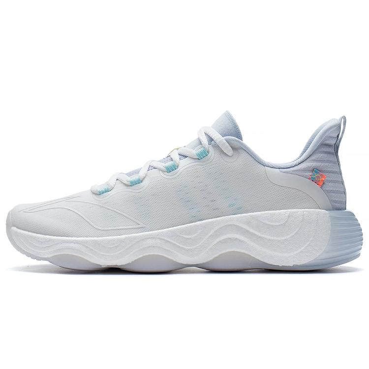 

новые LiNing Wujie 3 Амортизирующие Противоскользящие и Износостойкие Легкие Низкие Тренировочные Кроссовки Женские Бело-Синие 35