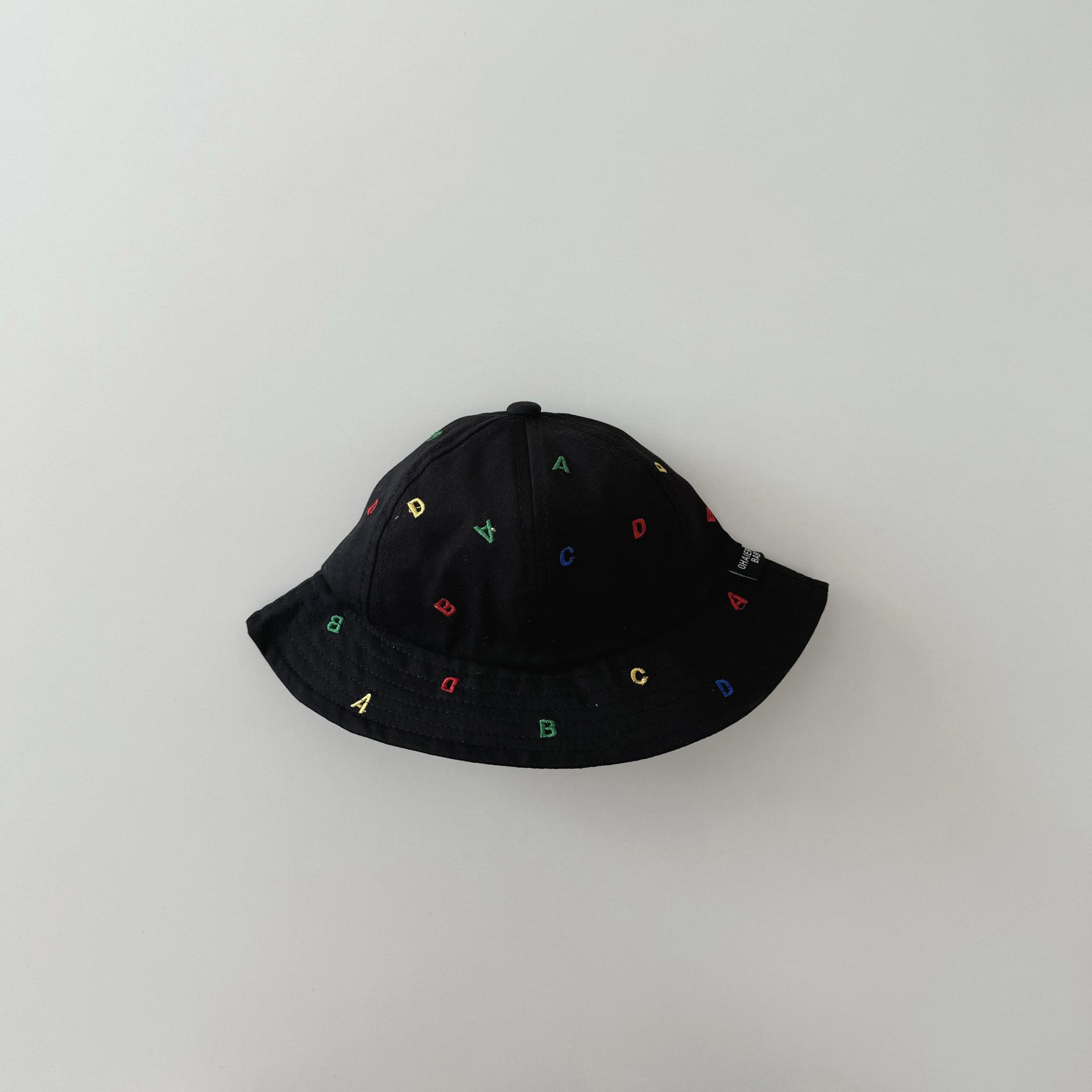 

1 шт., модная шляпа от солнца для маленьких мальчиков и девочек, шляпа-ведро в американском стиле с английскими буквами для малышей, летняя дорожная шапка-рыбак