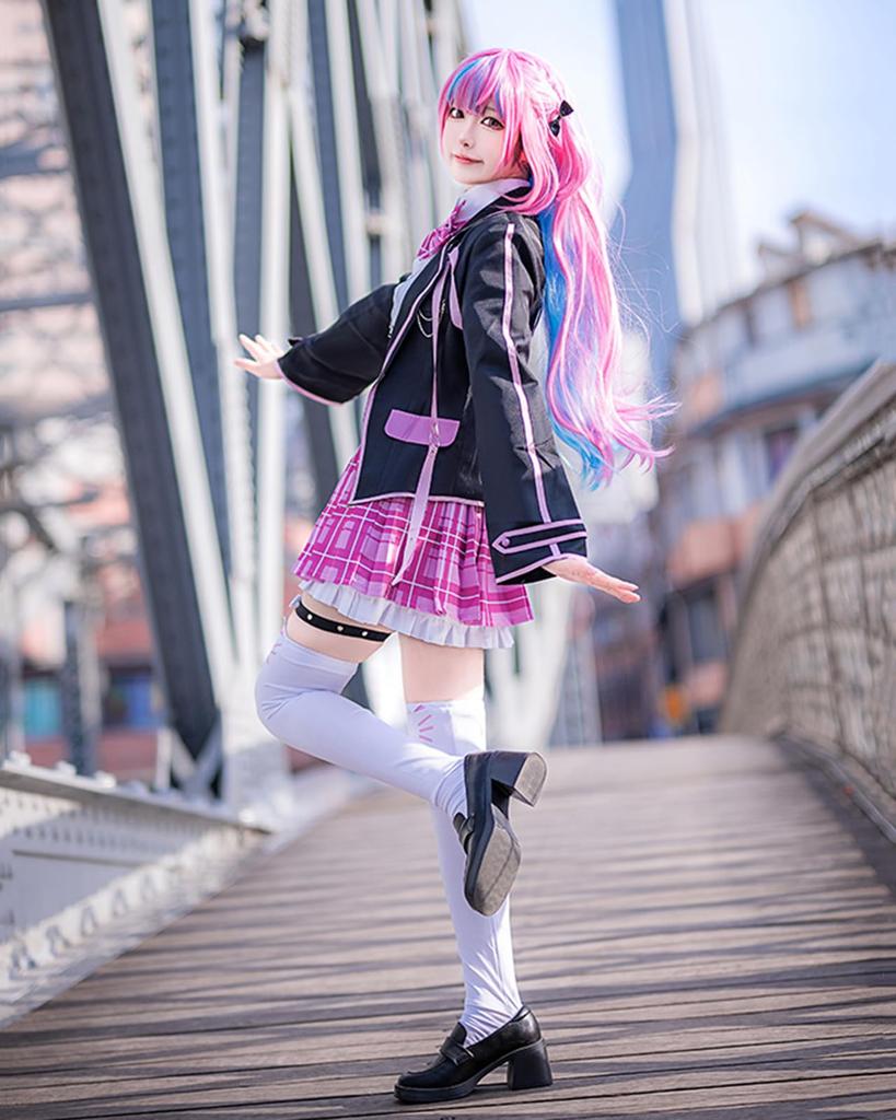 [Milky Time] Hololive Minato Aqua Cosplay Halloween VTuber New Costume Uniform (Jacket Version)