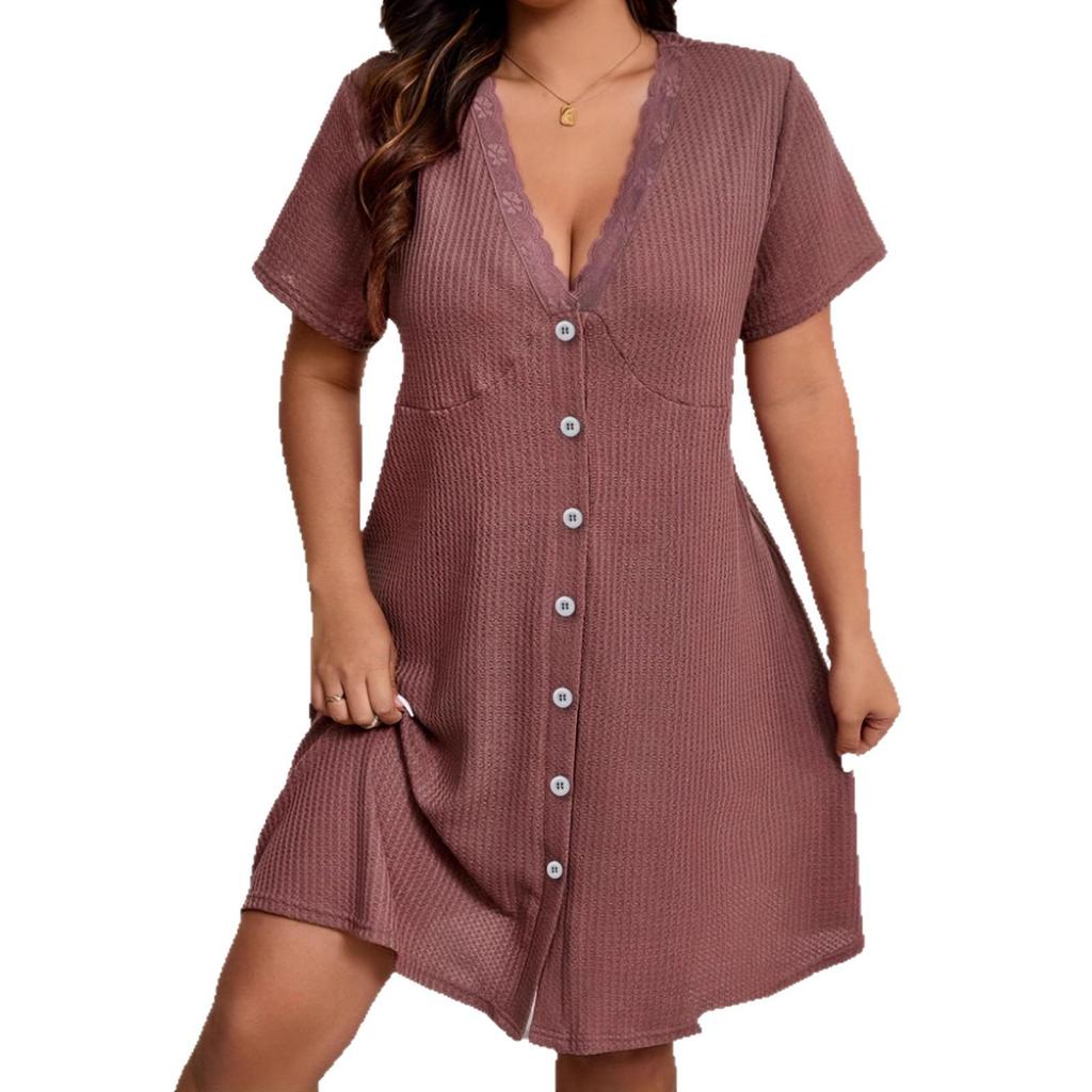 Summer Women's Fashion Dress: Sexy, Casual, Comfortable Short Nightgown
