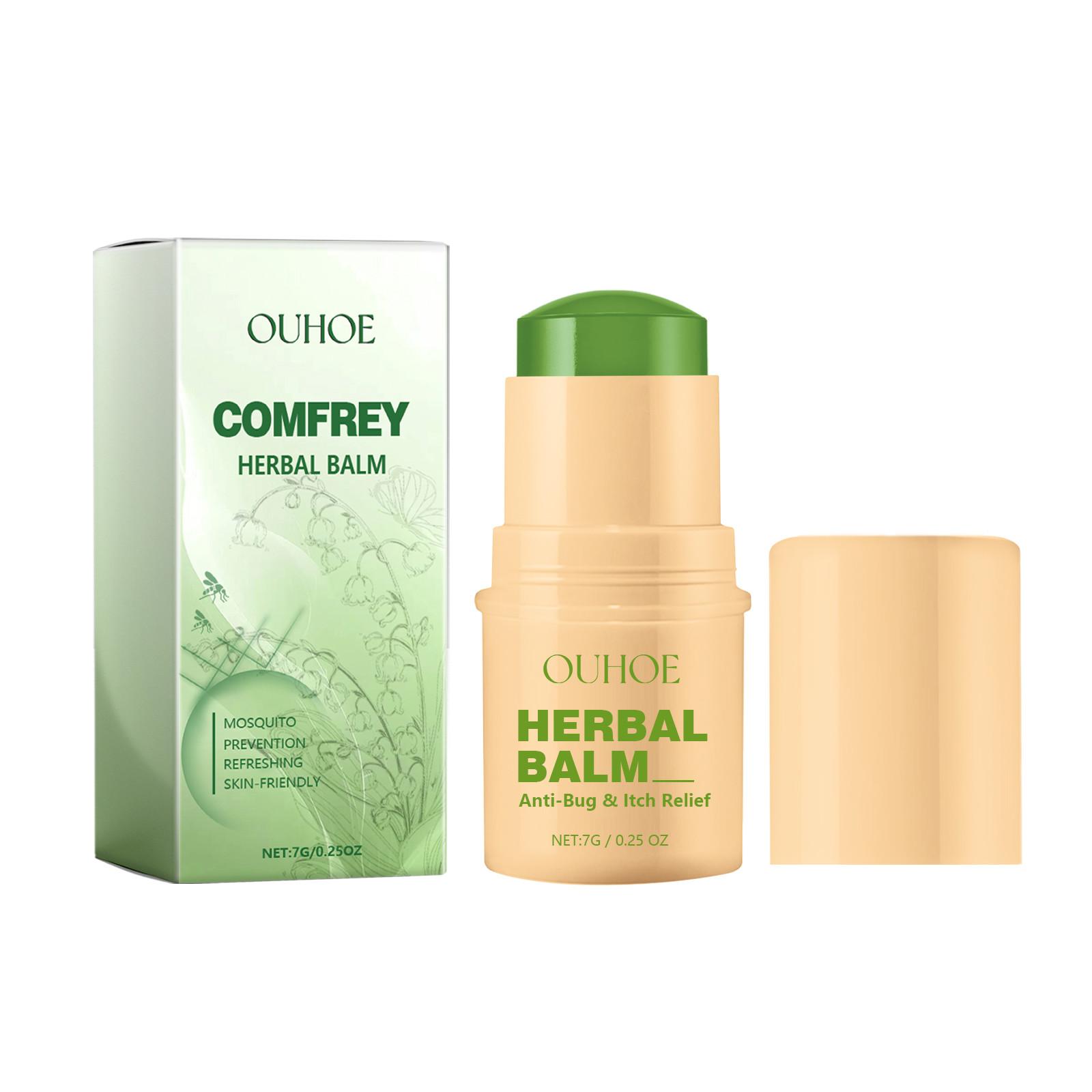 

Окопник, травяной бальзам от комаров, R-отталкивающий бальзам, натуральный травяной гель от комаров, успокаивающий, уменьшает боль и зуд для летнего отдыха на природе, путешествий на природе One Size