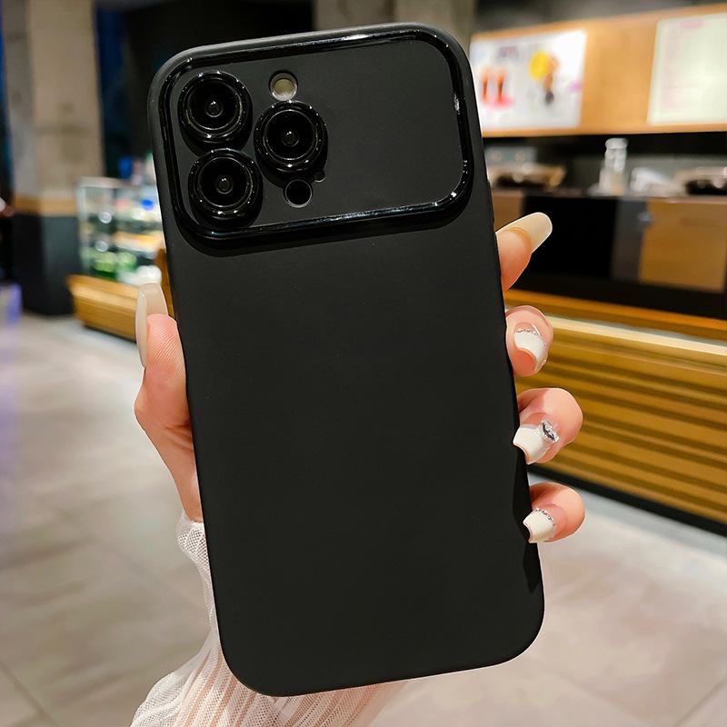 Premium black Apple 11ProMax mobile phone case large window iphone11 matte 11 protective case 11
