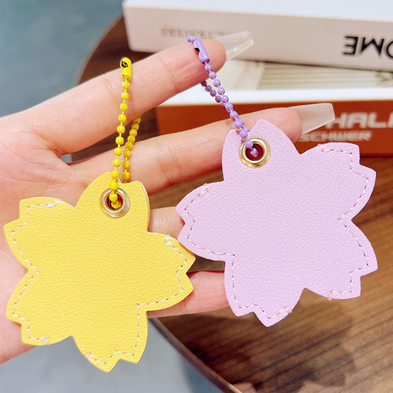 1 szt. Ochraniacz na klucze Kształt codziennego kwiatka Mały świeży Uchwyt na kartę zbliżeniową Kartę dostępu Wielokolorowy brelok