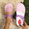 Summer New Jelly Sandals for Women 2025 Outdoor Casual Flat Shoes On Garden Beach Slippers for Women Soft Breathable Women Shoes