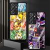 Cartoon Hot Pokemon Glass Case for Samsung Galaxy S26 S25 Ultra S24+ S25+ S23+ S24 S21 S23 Plus S20 FE S22 Luxury Phone Cover