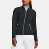 Under Armour Storm Daytona Solid Color Stand Collar Zip Jacket Women Jacket Black 1380130-001