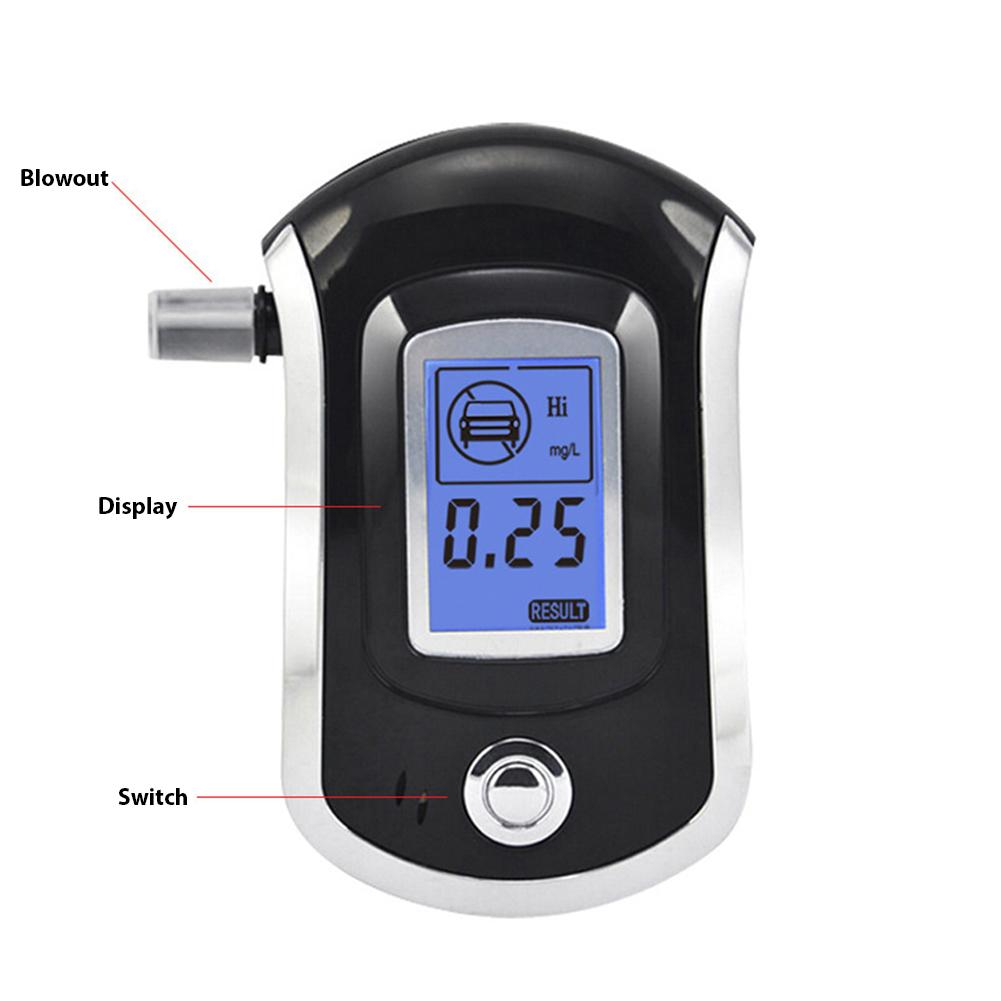 Portable Handheld Digital LCD Breathalyzer Breath Test Alcohol Tester Analyzer Detector
