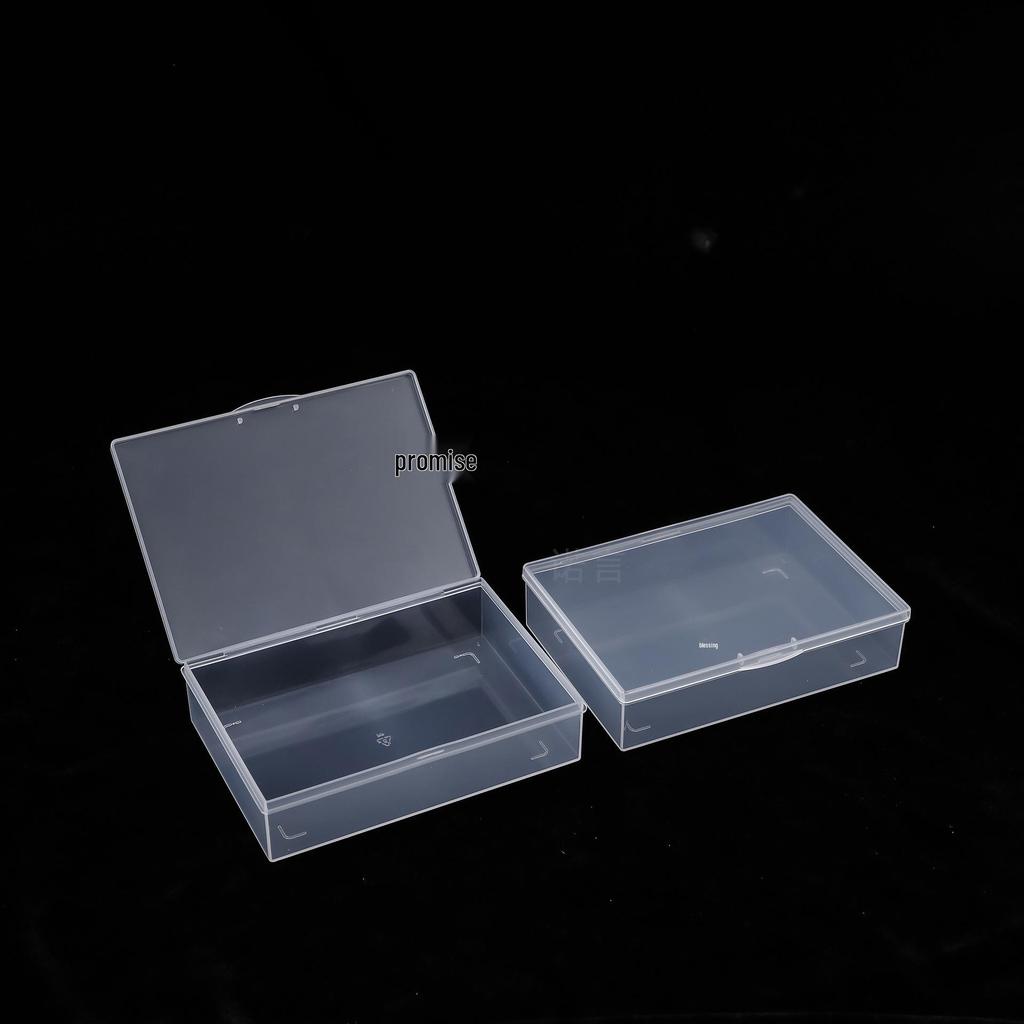 Rectangular Transparent Plastic Storage Box for Hardware, Jewelry, or Components