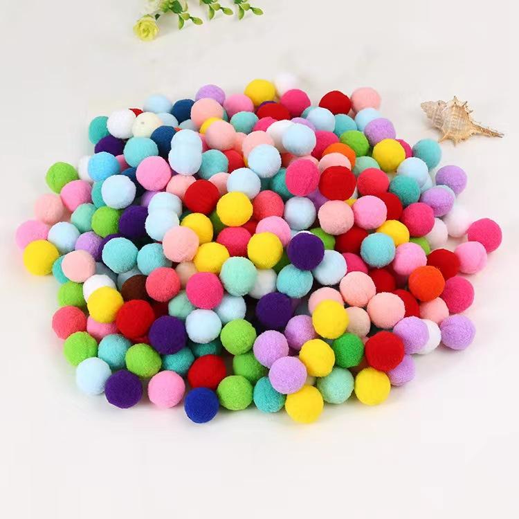 10-30Mm Mix Pompom Kleine Pluizenbol Pluizig Hoge Elasticiteit Zachte Pompons Diy Pom Pom Kinder Speelgoed Knutselmateriaal Huis Bruiloft Decoratie 30mm 50Pcs