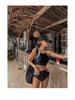2023 High Waist Tummy Control Cutout Bikini: Push-up, Solid Color, Vacation-Ready Swimsuit for Women