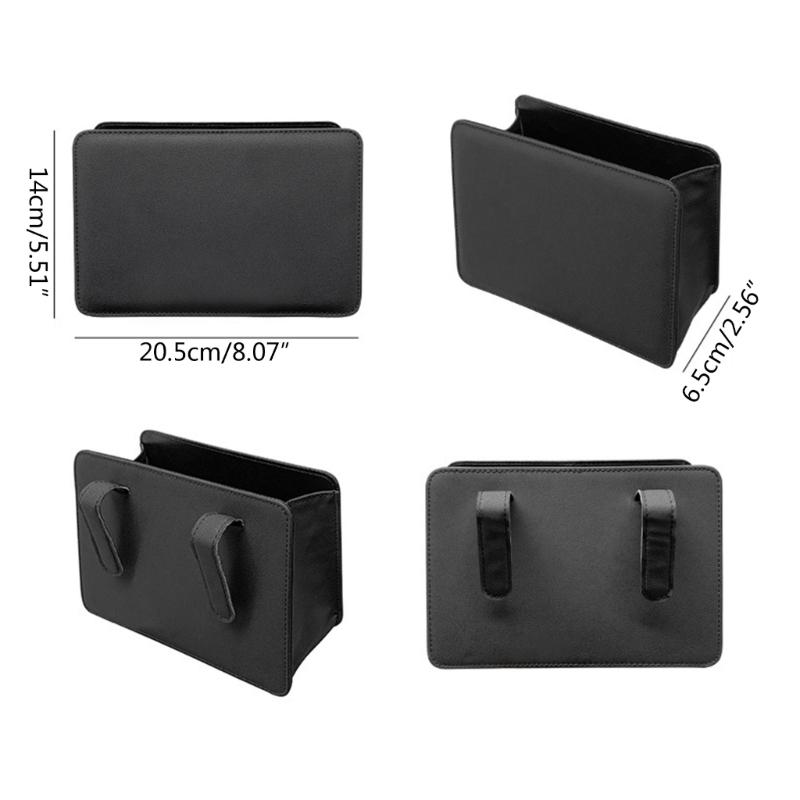 Car Trash Can Portable Durable Foldable Hanging Storage Bucket LeathersTrash Can