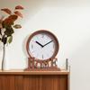 High Quality Vintage Style Desk Clock Fashion Round Pointers Clock Non Ticking Clock  Dorm