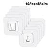 2-40PCS Self Adhesive Double-sided Hook Snap Button Multi-Purpose Hooks Strong Transparent Suction Cup Wall Holder Wall Hooks