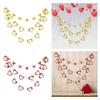 3 Stück DIY Valentinstag Banner, Valentinstags Wimpelketten Schnur, Herz Papiergirlande für